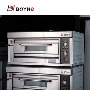 Commercial Bakery Gas 3 Layer 9 Trays Deck Oven Temperature Control Kitchen Oven
