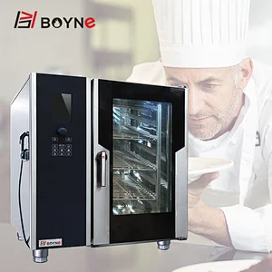 Commercial Stainless Steel 10 Tray Mini-Combi Steamer with Boiler Combi Food Oven