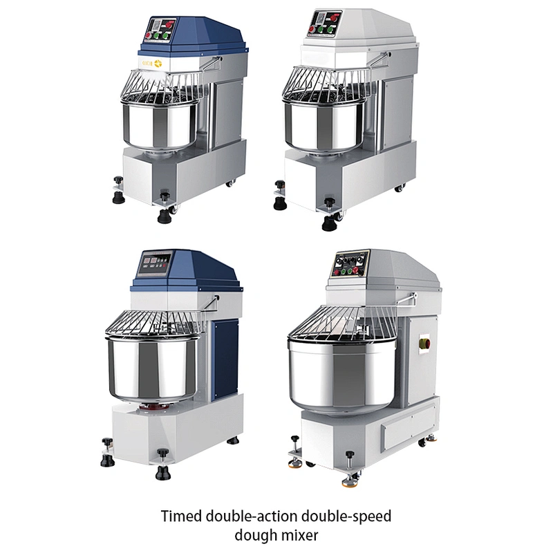 Stainless Steel Bakery Spiral Industrial Bread Dough Mixer 25KG Big Capacity