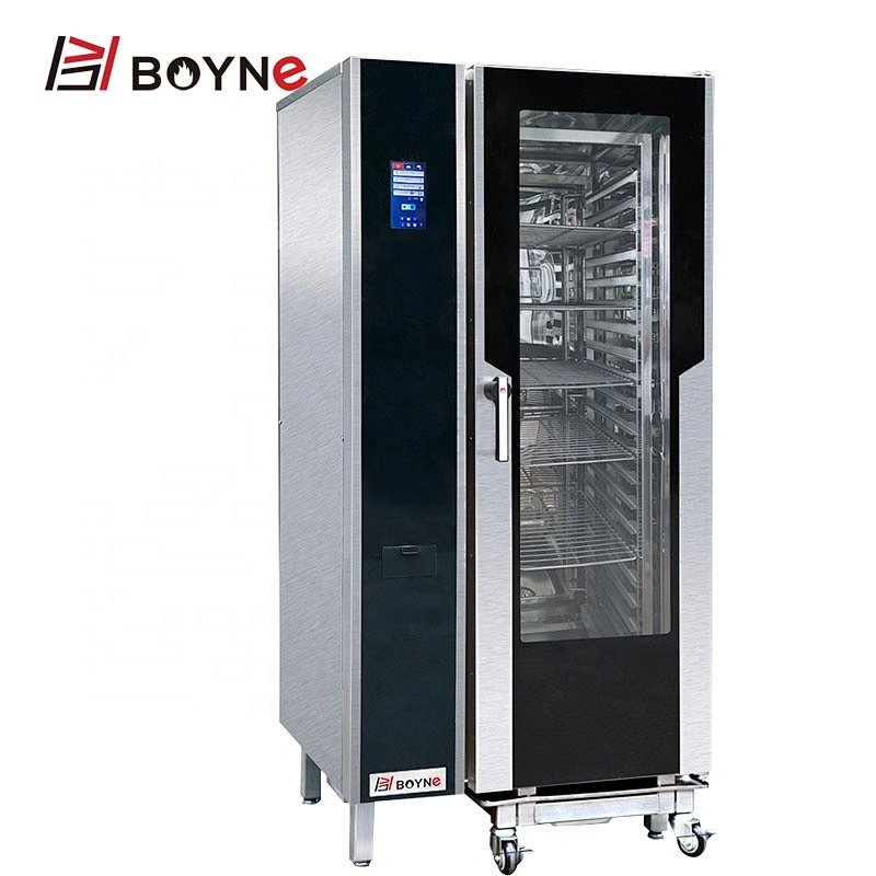 Touch Edition 20 Trays Electric Combi Oven With Steaming and baking Function For Hotel Kitchen