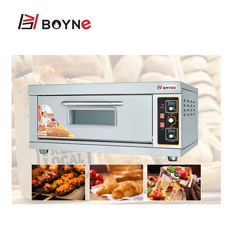 Commercial Stainless Steel Bakery Single Deck One Tray Bread Oven