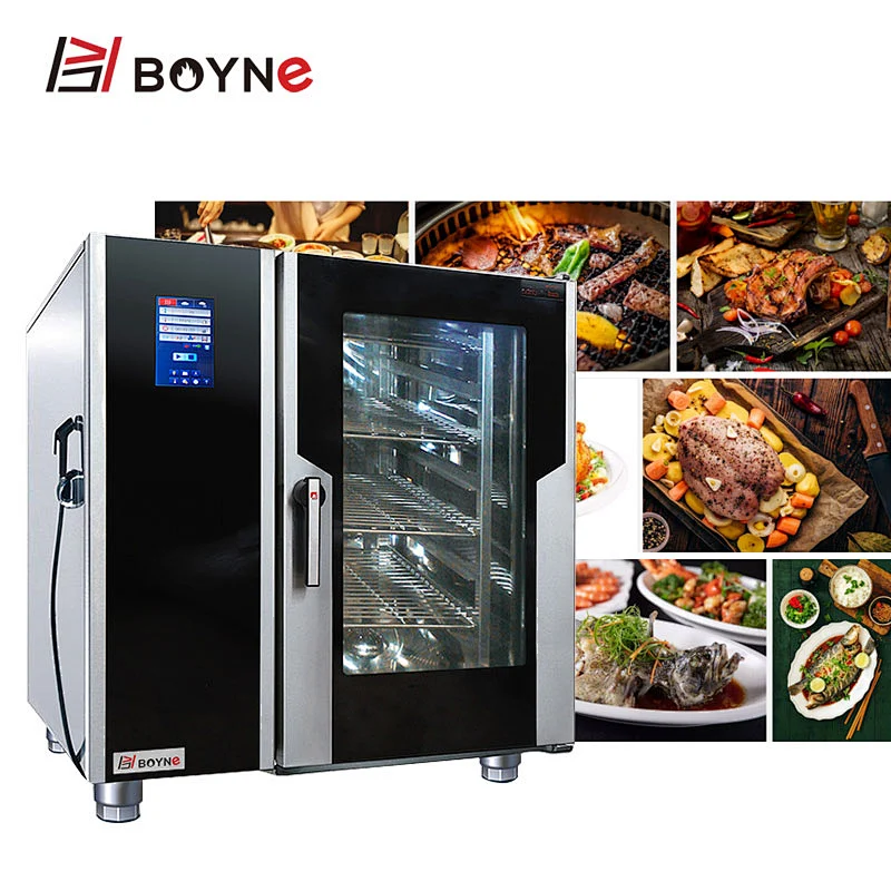 Multi Function Combi Steamer Independent Temperature Control Use For Hotel Restaurant Kitchen
