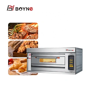 Commercial Kitchen Bakery Oven Micro Gas Oven 3 Layer 9 Trays Baking Deck Oven
