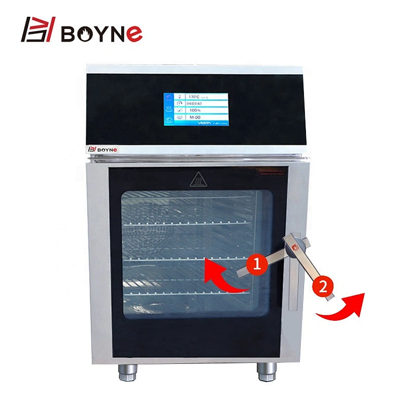 Electric Touch Screen Version Combi Oven 4 Trays Steaming Roasting And Baking Oven