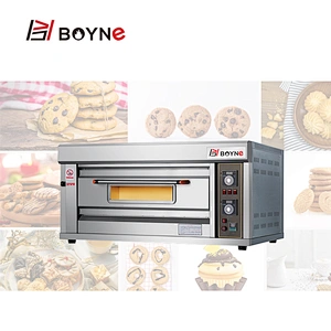 Gas Stainless Steel Single Deck Two Trays Commercial Bakery Equipment Deck Oven