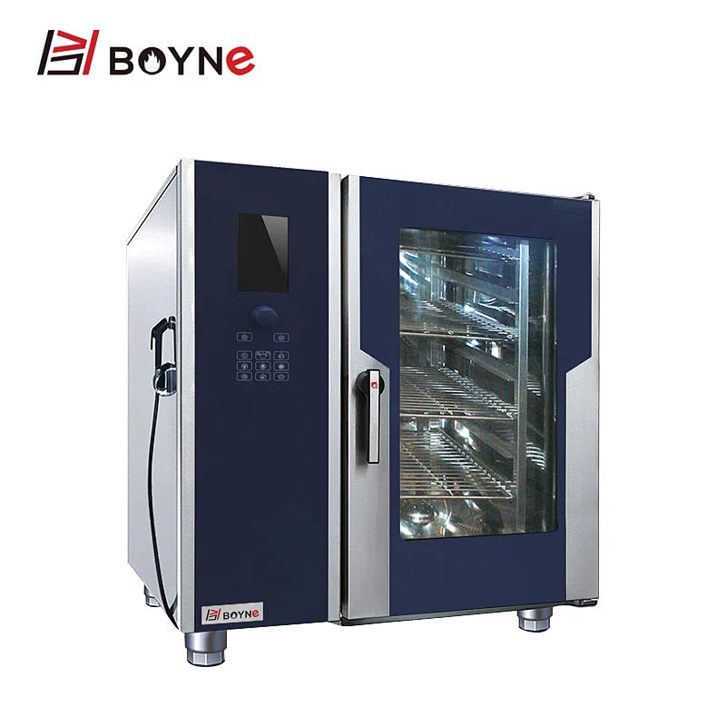 Professional LCDE Type Commercial Kitchen 6 Trays Electric Combi Oven