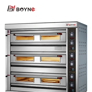 Commercial Big Capacity Gas Three Layers Nine Trays  Bakery Deck Oven For Baking