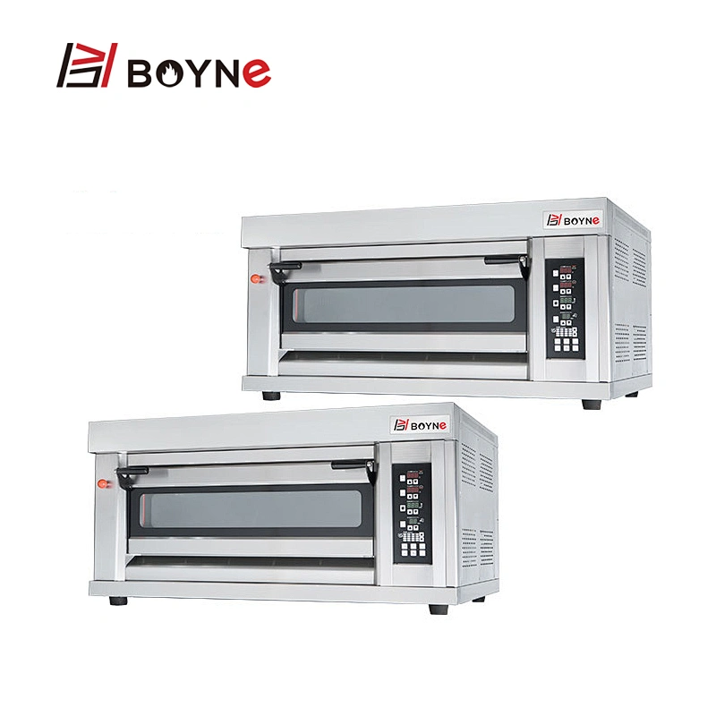Commercial Microcomputer Type High Temperature One Deck Two Tray Gas Bakery Oven