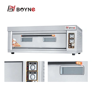 Commercial Bakery Deck Oven Stainless Steel One Layer Three Trays Bread Baking Oven
