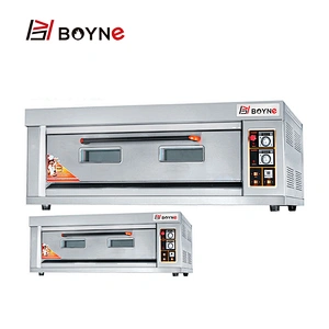 Commercial Bakery Shop Stainless Steel Gas One Deck Three Trays Bread Bakery Oven