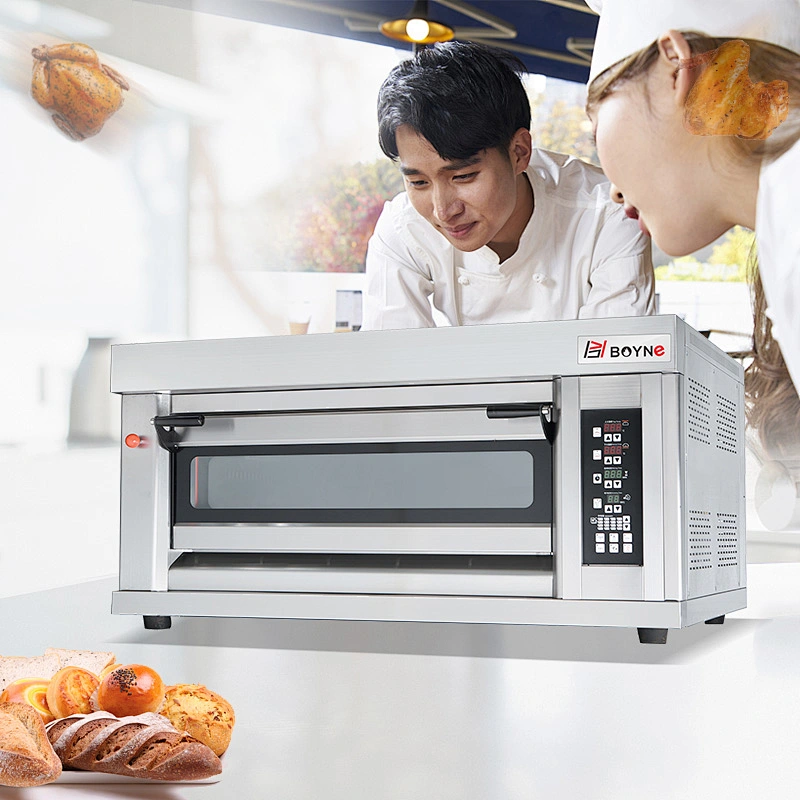 Commercial Microcomputer Type High Temperature One Deck Two Tray Gas Bakery Oven