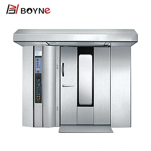 Commercial Professional Bakery Use Stainless Steel Heavy Duty Electric 16 Trays Rotary Bread Convection Oven For Sale
