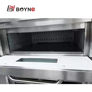 Commercial Bakery Stainless Steel Bakery Bread Electric Three Deck Six Trays Oven
