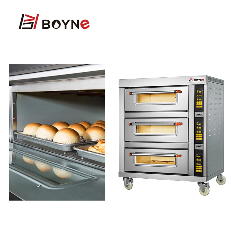 Restaurant Hotel Kitchen Baking Pastry Oven 2 Layer 4 Trays Electric Oven