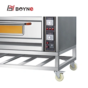Electric Stainless Steel  Commercial Bakery Equipment Two layer Four Trays Bakery Oven
