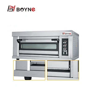 High End Microcomputer Stainless Steel Commercial One Deck Two Trays Bakery Oven