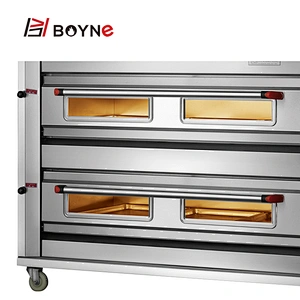 Commercial Big Capacity Gas Three Layers Nine Trays  Bakery Deck Oven For Baking