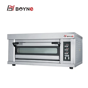High End Microcomputer Stainless Steel Commercial One Deck Two Trays Bakery Oven