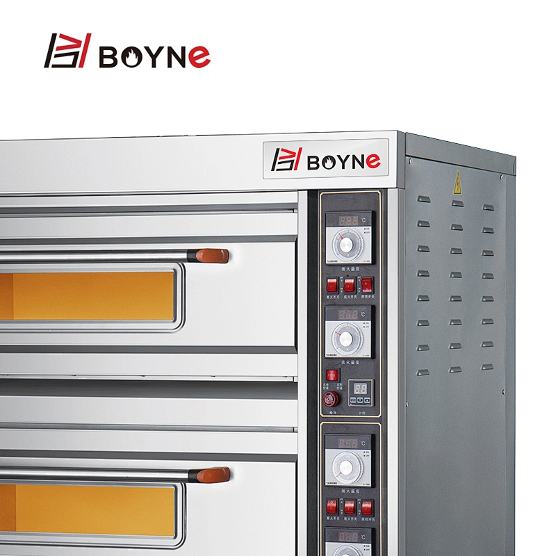 Commercial Mechanical Control Three Layers Nine Trays  Bakery Deck Oven For Baking