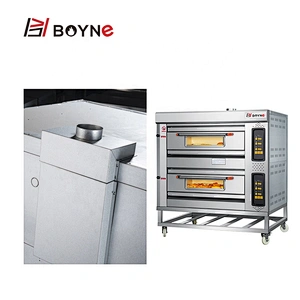 Commercial Kitchen Bakery Oven Micro Gas Oven 3 Layer 9 Trays Baking Deck Oven