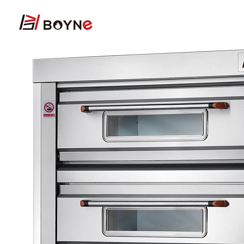 Electric Stainless Steel  Commercial Bakery Equipment Two layer Four Trays Bakery Oven