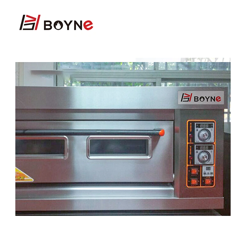 Commercial Bakery Deck Oven Stainless Steel One Layer Three Trays Bread Baking Oven