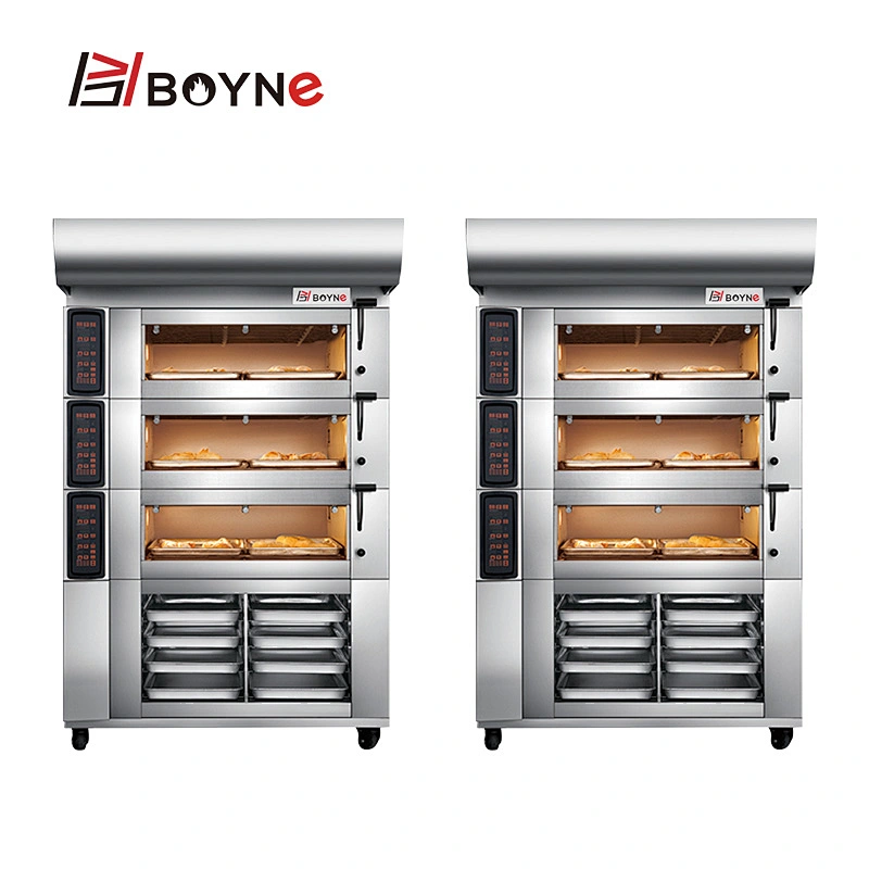 3 Layer 6 Tray Baking Oven For Pastry Bread Cookies Pizza Oven