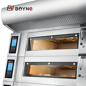 Bread Baking Liquid Crystal Display Intelligent Control LCD Screen 3 Deck 9 Plate Bakery Oven
