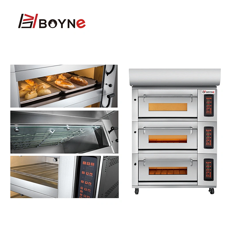 Touch E Series Oven 3 Deck 6 Pan Electric Oven With Steam System