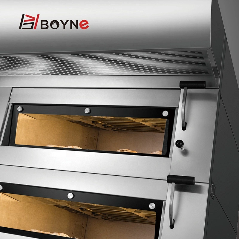 Bakery Oven Three Deck Nine Tray With Insert Cabinet Commercial Baking Oven