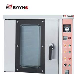 High Temperature Hot Air Eight Trays Stainless Steel Gas Convection Oven For Bakery