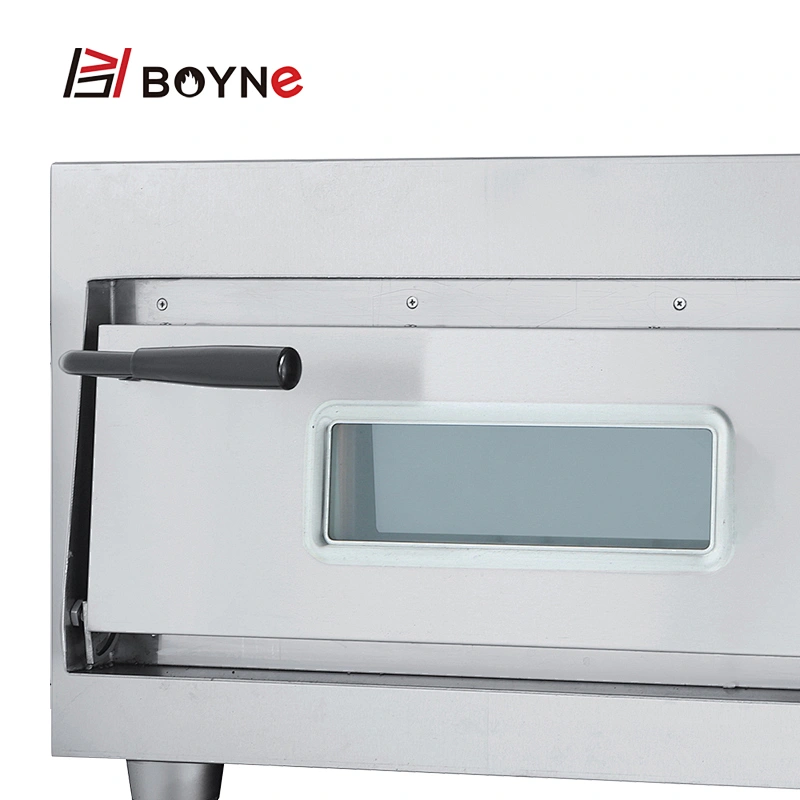Commercial Kitchen Stainless Steel Single Layer  Electric Pizza Bakery Oven With Stone