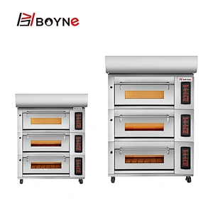 Smart Control Baking Oven 3 Deck 6 Tray Bread Baking Oven With Steam Function