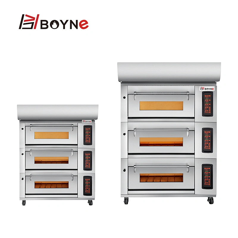 Smart Control Baking Oven 3 Deck 6 Tray Bread Baking Oven With Steam Function