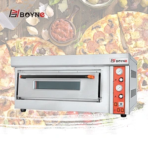 Commercial Gas Stainless Steel Single Layer Pizza Bakery Oven With Stone