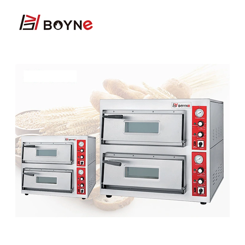 Commercial Kitchen Stainless Steel Commercial High Temperature Two Layer Pizza Bakery Oven