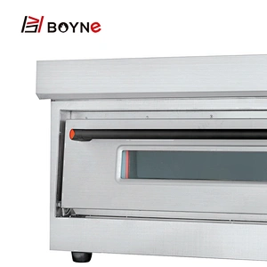 Commercial Gas Stainless Steel Single Layer Pizza Bakery Oven With Stone