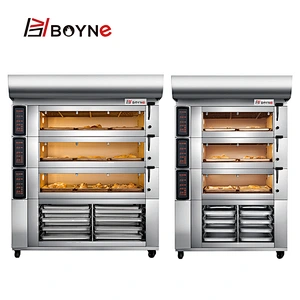 3 Layer 6 Tray Baking Oven For Pastry Bread Cookies Pizza Oven