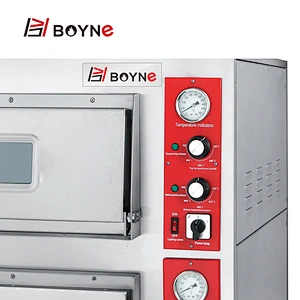 Commercial Kitchen Stainless Steel Single Layer  Electric Pizza Bakery Oven With Stone