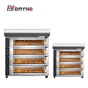 4 Deck 12 Tray Electric Oven With Thermal System And Steam Function
