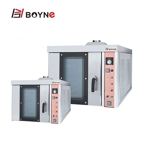 220V Stainless Steel Industrial Gas Type Five Trays Hot Air Convection Oven