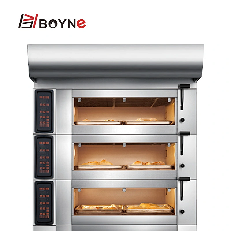 3 Layer 6 Tray Baking Oven For Pastry Bread Cookies Pizza Oven