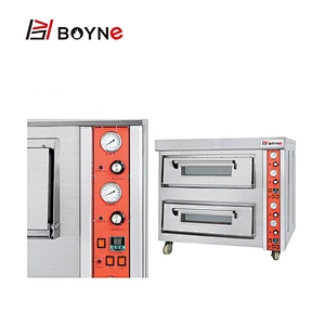 Stainless Steel Commercial High Temperature Gas Two Layer Pizza Bakery Oven