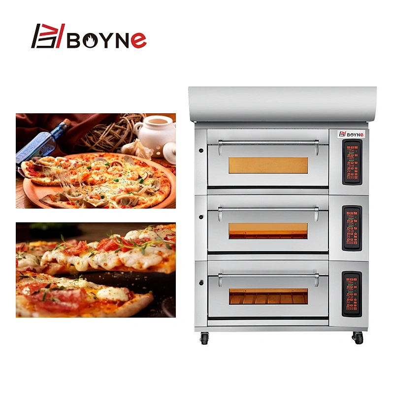 Smart Control Baking Oven 3 Deck 6 Tray Bread Baking Oven With Steam Function