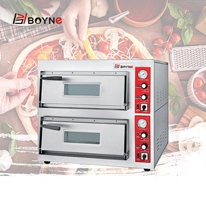 Commercial Kitchen Stainless Steel Commercial High Temperature Two Layer Pizza Bakery Oven