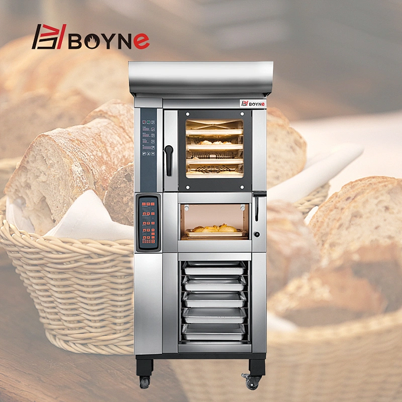 Commercial Bakery Combined Oven Stable Heat Transfer Hot Wind With Steam Oven