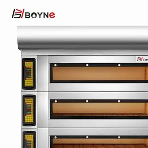 Commercial 9 Trays Stainless Steel Bread Bakery Oven With High Temperature