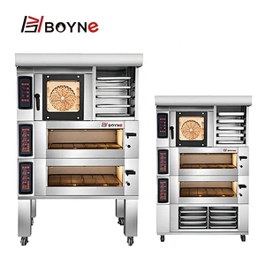 2 Deck 4 Trays Baking Oven With Floor Type Storage Cabinet Use For Bakery