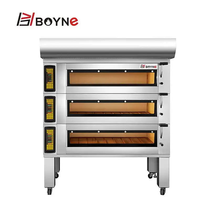 Commercial 9 Trays Stainless Steel Bread Bakery Oven With High Temperature