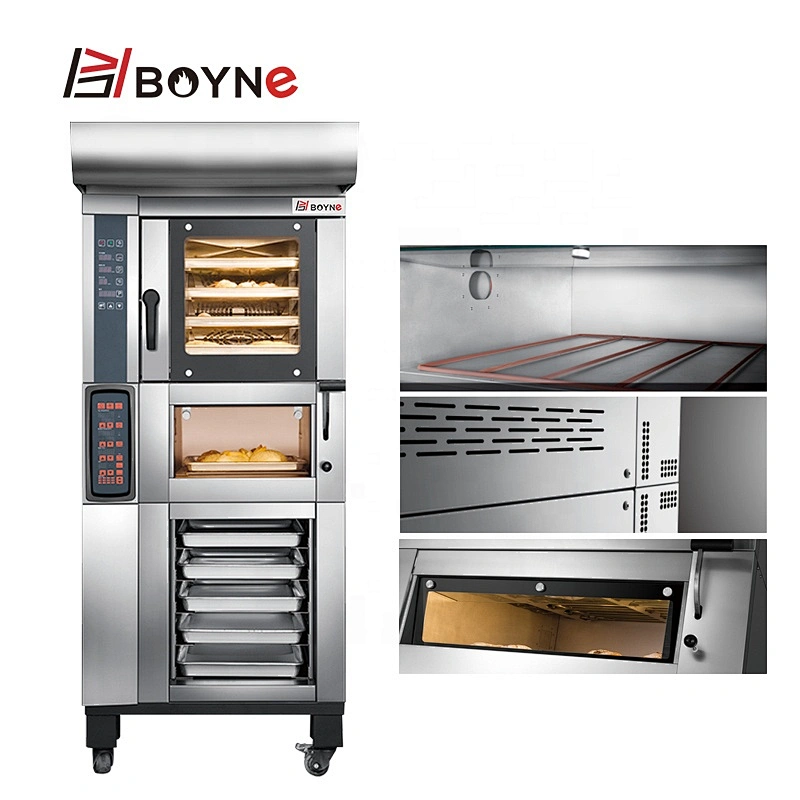 Commercial Bakery Combined Oven Stable Heat Transfer Hot Wind With Steam Oven